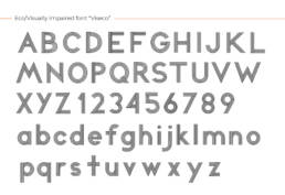 Viseco (2020) Eco-visually impaired font